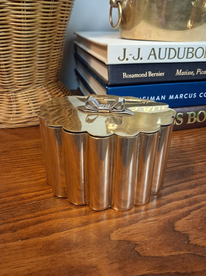 Decorative Brass Box with Bow