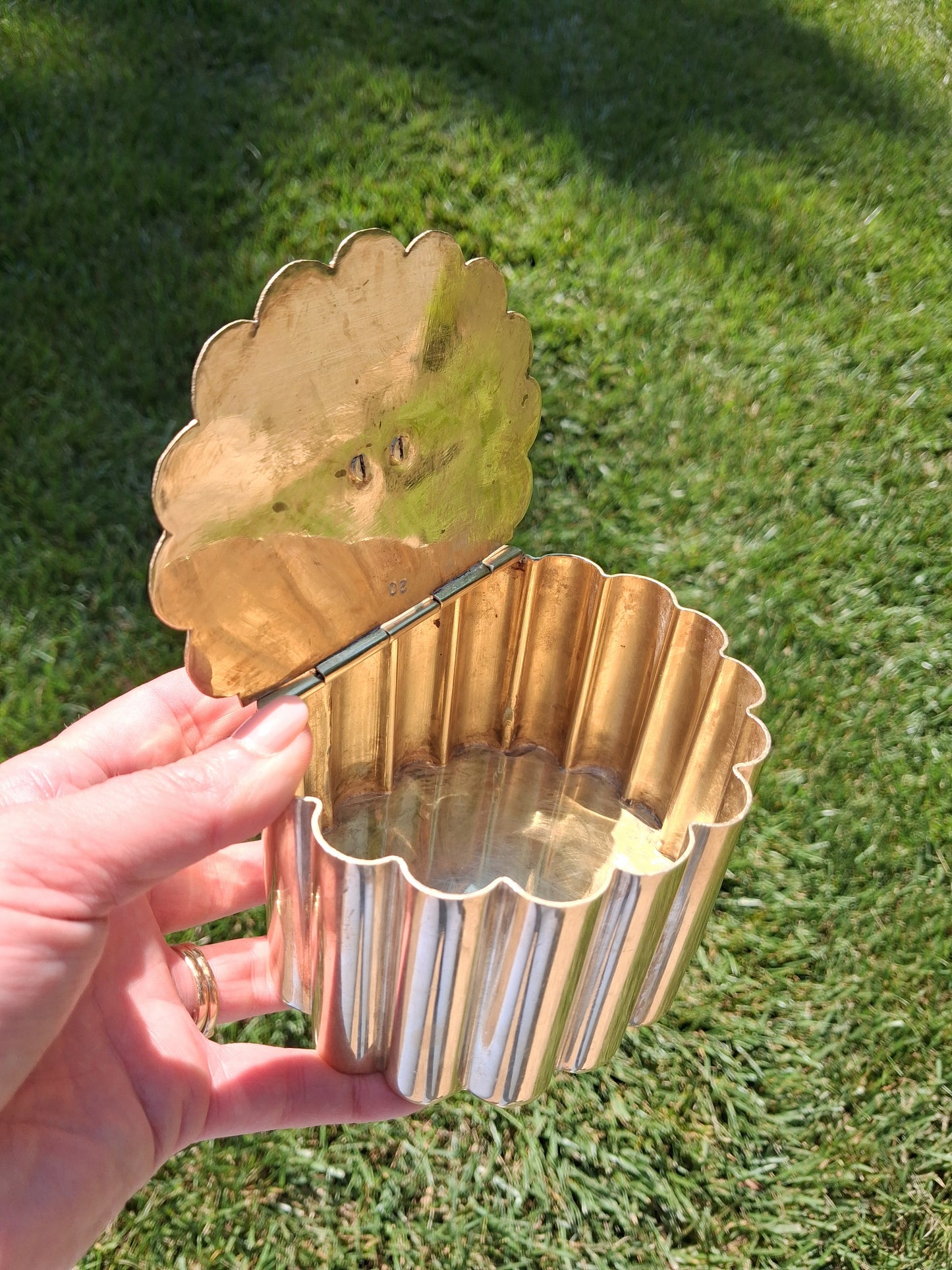 Decorative Brass Box with Bow