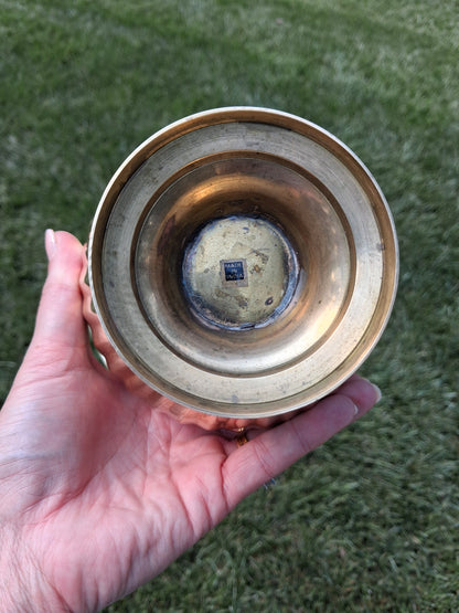 Small Reticulated Brass Planter